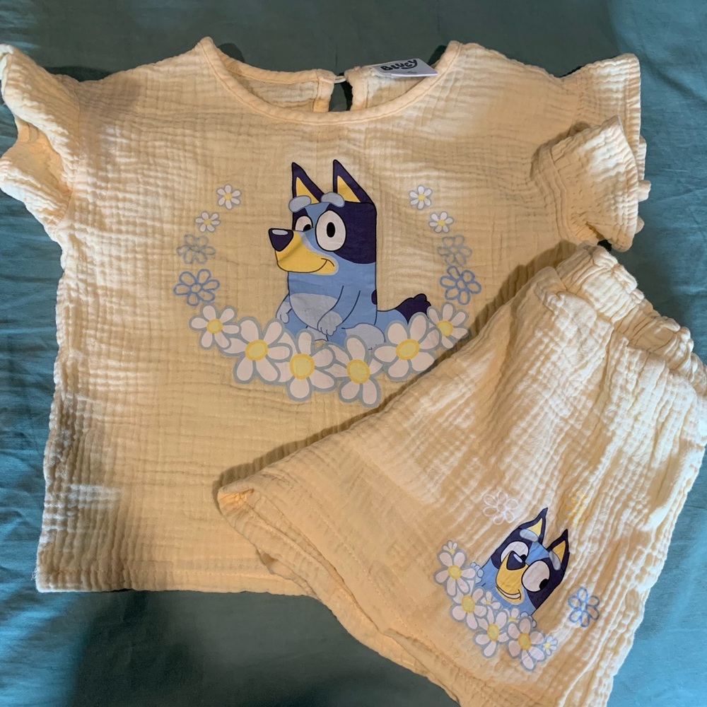Kids Bluey Yellow Outfit